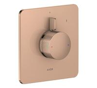 hansgrohe AXOR Citterio C Mitigeur encastré pour 1 consommateur, Cubic cut, 49651300, Couleur: Rouge poli or