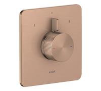 hansgrohe AXOR Citterio C Mitigeur encastré pour 2 consommateurs, coupe cubique, 49451310, Couleur: Or rouge brossé