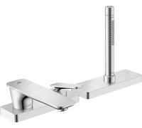 hansgrohe AXOR Citterio C Mitigeur monocommandé 3 trous pour bain avec sBox, 2 consommateurs, 49430000, Couleur: chrome