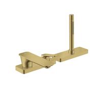 hansgrohe AXOR Citterio C Mitigeur monocommandé 3 trous pour bain avec sBox, 2 consommateurs, 49430990, Couleur: Optique en or poli