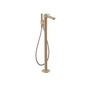 hansgrohe AXOR Citterio C Mitigeur monocommandé pour bain au sol, 2 consommateurs, Cubic cut, 49441310, Couleur: Or rouge brossé