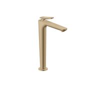 hansgrohe AXOR Citterio C Mitigeur monocommandé pour lavabo 250, avec CoolStart et garniture d'écoulement, 49050140, Couleur: Bronze brossé
