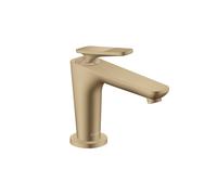 hansgrohe AXOR Citterio C Mitigeur monocommandé pour lavabo 90, avec CoolStart pour lave-mains et garniture de vidage, Cubic cut, 49021140, Couleur: Bronze brossé