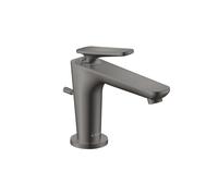 hansgrohe AXOR Citterio C Mitigeur monocommandé pour lavabo 90, avec CoolStart pour lave-mains et vidage à tirette, 49010330, Couleur: Chrome noir poli