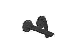 hansgrohe AXOR Citterio C Mitigeur monocommandé pour lavabo encastré pour montage mural, bec 195mm, 49110670, Couleur: noir mat