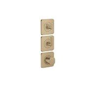 Hansgrohe Axor Citterio C module thermostat 380/120, 49711140 coupe cubique, bronze brossé, encastré, avec rosaces