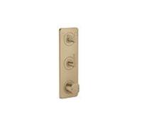 hansgrohe Axor Citterio C module thermostat 49701140 coupe cubique, bronze brossé, encastré, avec plaque