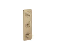 hansgrohe AXOR Citterio C Module thermostatique 380/120 encastré avec plaque pour 2 consommateurs, 49700140, Couleur: Bronze brossé