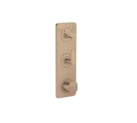 hansgrohe AXOR Citterio C Module thermostatique 380/120 encastré avec plaque pour 2 consommateurs, 49700310, Couleur: Or rouge brossé