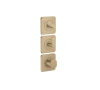 hansgrohe AXOR Citterio C Module thermostatique 380/120 encastré avec rosaces pour 3 consommateurs, 49710140, Couleur: Bronze brossé