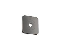 hansgrohe AXOR Citterio C rosace murale 28801330 120/120 softsquare, Chrome Noir Poli
