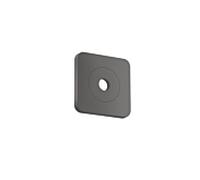 hansgrohe AXOR Citterio C rosace murale 28801340 120/120 softsquare, Chrome Noir Brossé