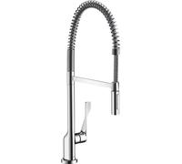 hansgrohe AXOR Citterio DN15 Mitigeur monocommande de cuisine 230 Semi-Pro, 39840950, Couleur: laiton brossé