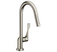 Axor Citterio mélangeur de cuisine 39835800 avec douchette, aspect inox