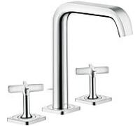 Hansgrohe Mitigeur lavabo Axor Citterio E170 3 trous 36108000 saillie 165mm tirant de vidange chromé