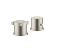 hansgrohe AXOR Citterio E 2 trous pour baignoire avec thermostat, 36412800, Couleur: Acier inoxydable Optic