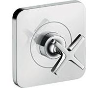 Hansgrohe Kit de finition Axor Citterio E 36771000 vanne d'arrêt à encastrer 120x120 mm chromé