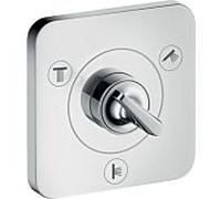 hansgrohe Axor Citterio E kit de finition 36772000 vanne d'arrêt et inverseur encastrée 120x120mm, chromé