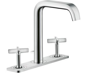 hansgrohe AXOR Citterio E Mélangeur lavabo 3 trous 170 avec vidage escamotable et assiette, 36116000, Couleur: chrome