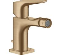 hansgrohe AXOR Citterio E Mitigeur monocommande de bidet avec béquille et garniture de vidage, 36121140, Couleur: Brushed Bronze