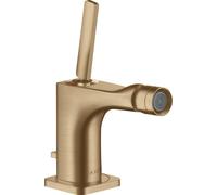 hansgrohe AXOR Citterio E Mitigeur monocommande de bidet avec garniture de vidage, 36120140, Couleur: Bronze brossé