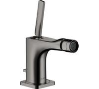 hansgrohe AXOR Citterio E Mitigeur monocommande de bidet avec garniture de vidage, 36120330, Couleur: Chrome noir poli