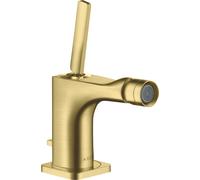 hansgrohe AXOR Citterio E Mitigeur monocommande de bidet avec garniture de vidage, 36120950, Couleur: laiton brossé