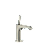 hansgrohe AXOR Citterio E Mitigeur monocommande de lavabo 125 sans garniture de vidage, 36101820, Couleur: Nickel brossé