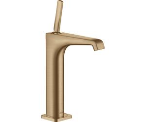 hansgrohe AXOR Citterio E Mitigeur monocommande de lavabo 190 sans timon pour cuve de lavage, 36103140, Couleur: Bronze brossé