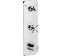 hansgrohe AXOR Citterio E module thermostat encastré 38 x 12 pour 2 consommateurs, 36703000, Couleur: chrome