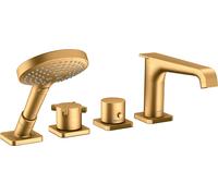 hansgrohe AXOR Citterio E 4 trous pour baignoire avec thermostat, 36411250, Couleur: Optique or brossé
