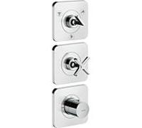 Hansgrohe Kit Axor Citterio E 36704000 – module thermostatique 380/120 avec rosaces – chromé