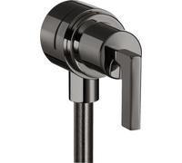 hansgrohe AXOR Citterio hansgrohe Fixfit Robinet d'arrêt avec béqu'illes, 39882330, Couleur: Chrome noir poli
