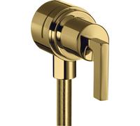 hansgrohe AXOR Citterio hansgrohe Fixfit Robinet d'arrêt avec béqu'illes, 39882990, Couleur: Optique en or poli