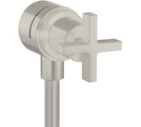Hansgrohe hansgrohe Axor Citterio Robinet d'arrêt avec clapet anti-retour, croix, aspect inox Quantité:1