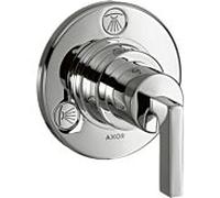 Hansgrohe Axor Citterio Kit de finition 39920000 – Vanne d'arrêt et inverseur à encastrer, chromé