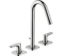 hansgrohe Axor Citterio M 3 trous mitigeur lavabo 34133000 saillie 135mm, tirant garniture de vidange , chromé