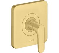 hansgrohe AXOR Citterio M robinet d'arrêt encastré DN15 / DN20, 34960250, Couleur: Optique or brossé