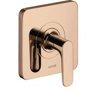 hansgrohe AXOR Citterio M robinet d'arrêt encastré DN15 / DN20, 34960300, Couleur: Rouge poli or