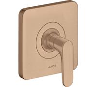 hansgrohe AXOR Citterio M robinet d'arrêt encastré DN15 / DN20, 34960310, Couleur: Or rouge brossé