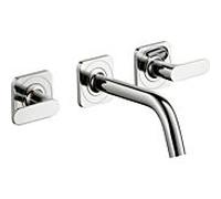 hansgrohe Axor Citterio M set de finition 34313000 encastré 3 trous mitigeur lavabo , saillie 166mm, rosace, chromé