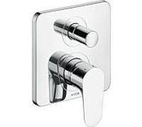 hansgrohe Axor Citterio M kit de montage prêt à l'emploi 34427000 robinetterie de baignoire à encastrer, avec combinaison de sécurité intégrée, chromé