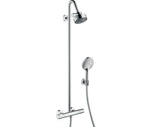 hansgrohe AXOR Citterio M Système de douche, thermostat, douche de tête 120 3jet, Polished Gold Optic, 34640990