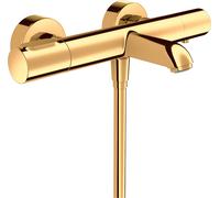 hansgrohe AXOR Citterio M Thermostat de bain pour montage apparent, 2 consommateurs, 34435990, Couleur: Optique en or poli