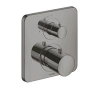 hansgrohe AXOR Citterio M thermostat encastré avec vanne d'arrêt, 34705330, Couleur: Chrome noir poli