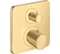 hansgrohe AXOR Citterio M thermostat encastré avec vanne d'arrêt/changeur, 34725250, Couleur: Optique or brossé