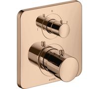 hansgrohe AXOR Citterio M thermostat encastré avec vanne d'arrêt/changeur, 34725300, Couleur: Rouge poli or