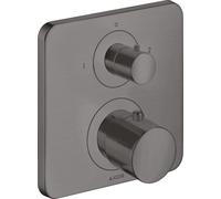 hansgrohe AXOR Citterio M thermostat encastré avec vanne d'arrêt/changeur, 34725340, Couleur: Chrome noir brossé