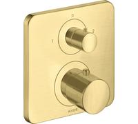 hansgrohe AXOR Citterio M thermostat encastré avec vanne d'arrêt/changeur, 34725950, Couleur: laiton brossé