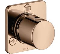 hansgrohe AXOR Citterio M Trio/Quattro Vanne d'arrêt et de commutation encastrée, 34920300, Couleur: Rouge poli or